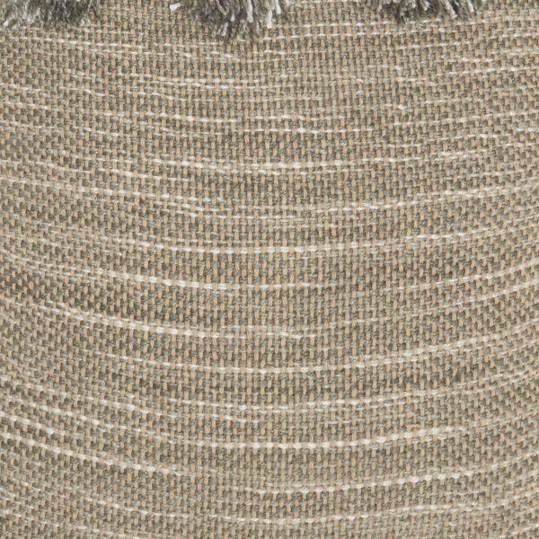Gray Tasseled Throw Pillow - Image 4