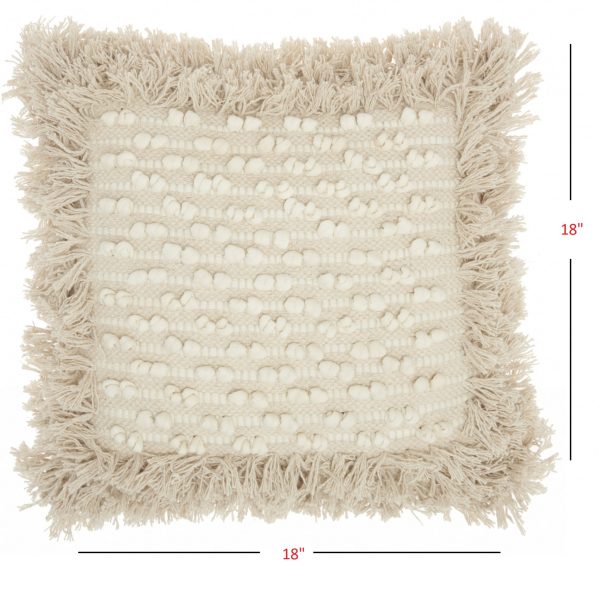 Cream Bohemian Decorative Throw Pillow - Image 4