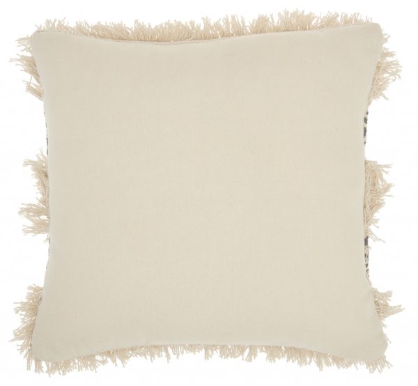Charcoal Diamond Patterned Throw Pillow - Image 2