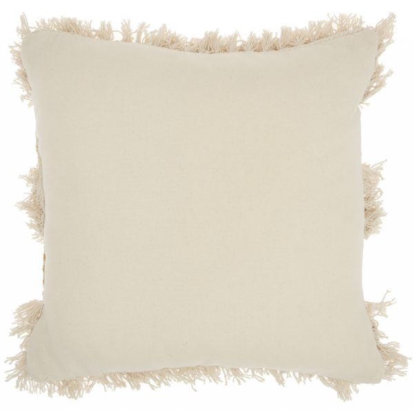 Mustard Diamond Patterned Throw Pillow - Image 2