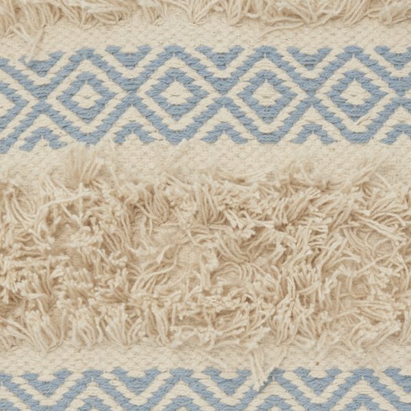 Blue Diamond Patterned Throw Pillow - Image 4