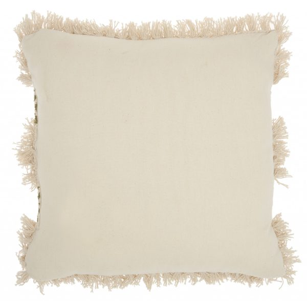 Sage Diamond Patterned Throw Pillow - Image 2