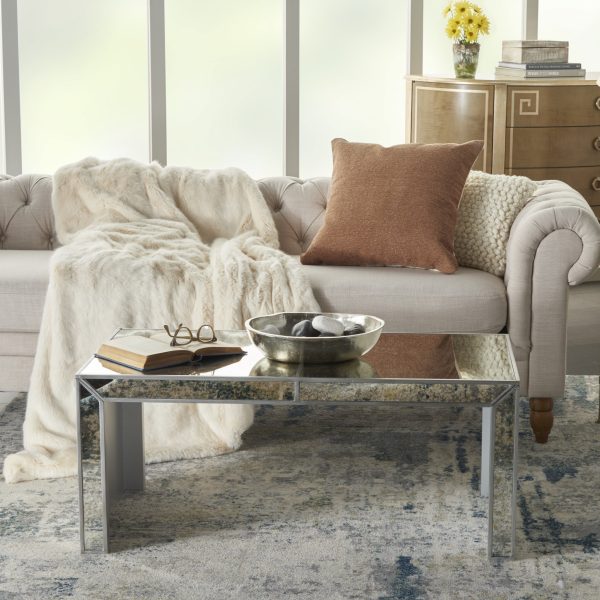 Solid Clay Distressed Throw Pillow - Image 3