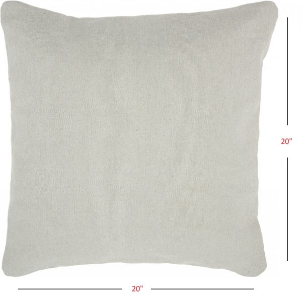 Solid Sand Distressed Throw Pillow - Image 4