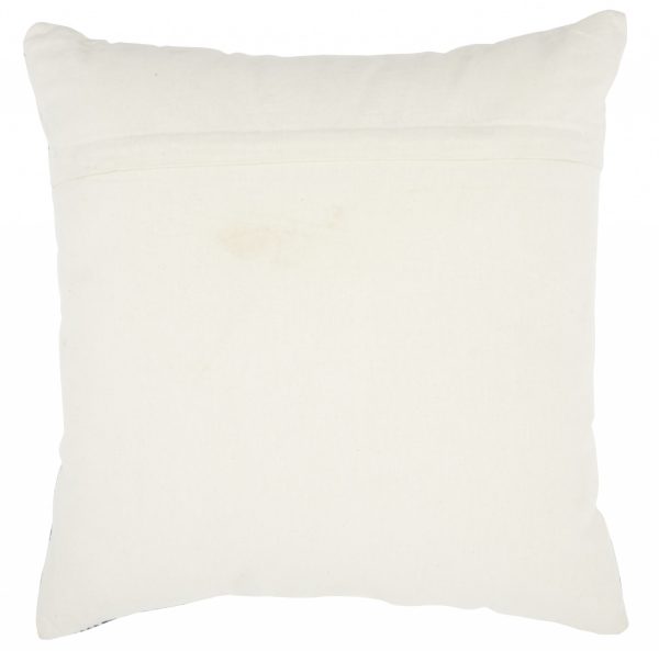 Navy Blue and Ivory Stars Throw Pillow - Image 2