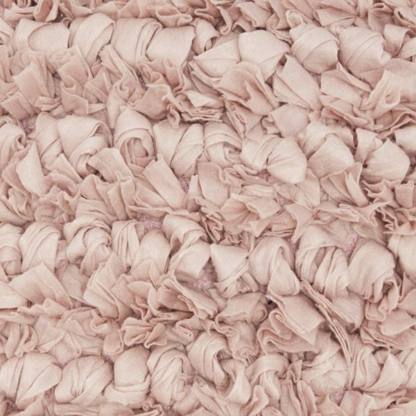 Loose Luscious Shag Light Pink Throw Pillow - Image 4