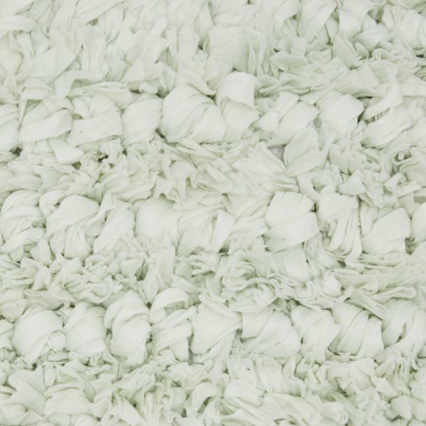 Loose Luscious Shag Pale Green Throw Pillow - Image 4