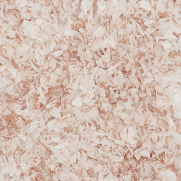 Shaggy Chic Blush and Ivory Throw Pillow - Image 4