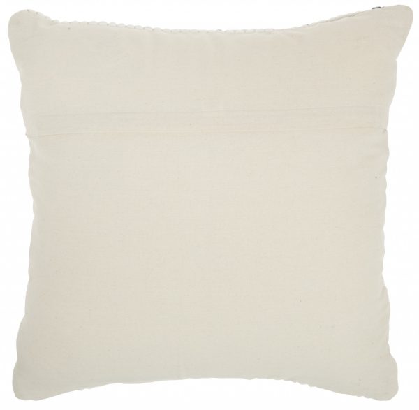 White And Denim Knubby Arrow Throw Pillow - Image 2
