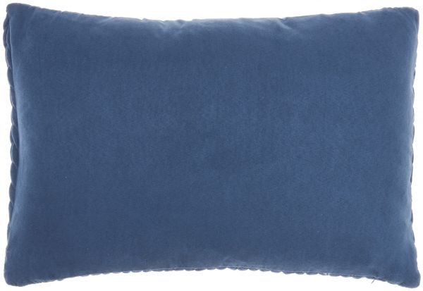 Blue Chunky Braid Lumbar Pillow - Image 2
