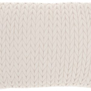 Ivory Chunky Braid Lumbar Pillow