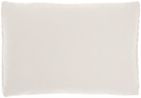 Ivory Chunky Braid Lumbar Pillow - Image 2