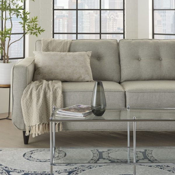 Beige Distressed Gradient Lumbar Pillow - Image 3