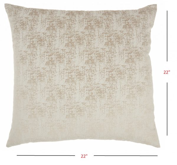 Beige Distressed Gradient Throw Pillow - Image 5