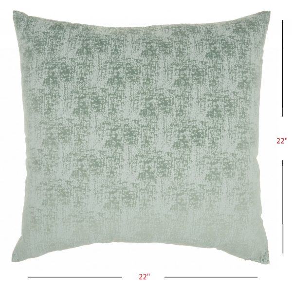 Pale Green Distressed Gradient Throw Pillow - Image 5