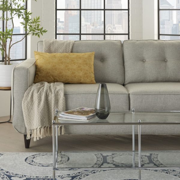 Golden Distressed Gradient Lumbar Pillow - Image 3