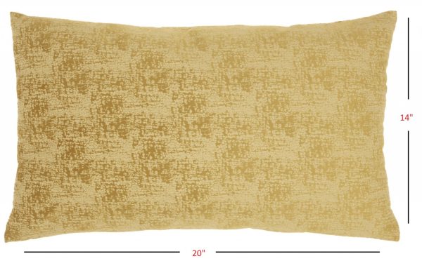 Golden Distressed Gradient Lumbar Pillow - Image 5