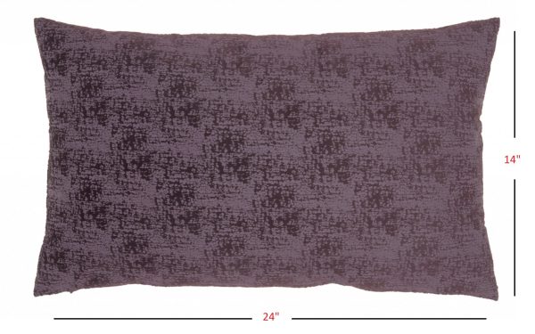 Plum Distressed Gradient Lumbar Pillow - Image 5