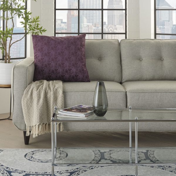 Plum Distressed Gradient Throw Pillow - Image 3
