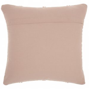 Blush Pink Textured Lattice Throw Pillow