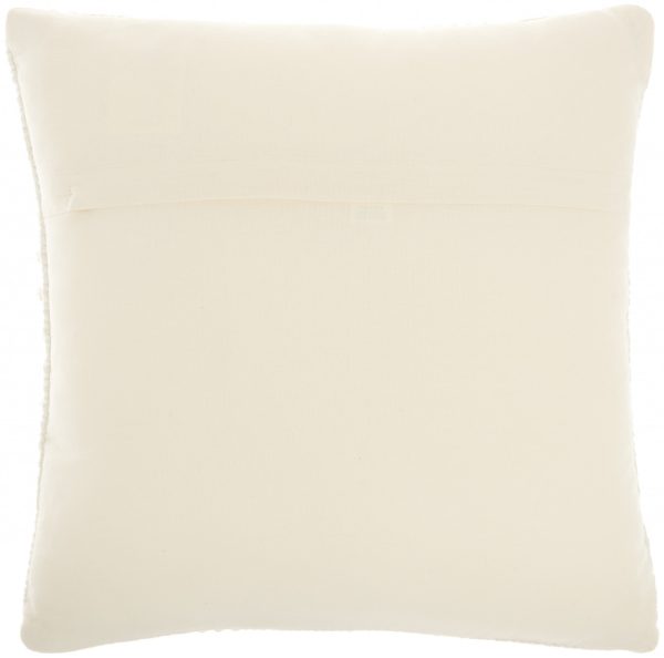 Ivory Textured Broken Stripes Throw Pillow - Image 2