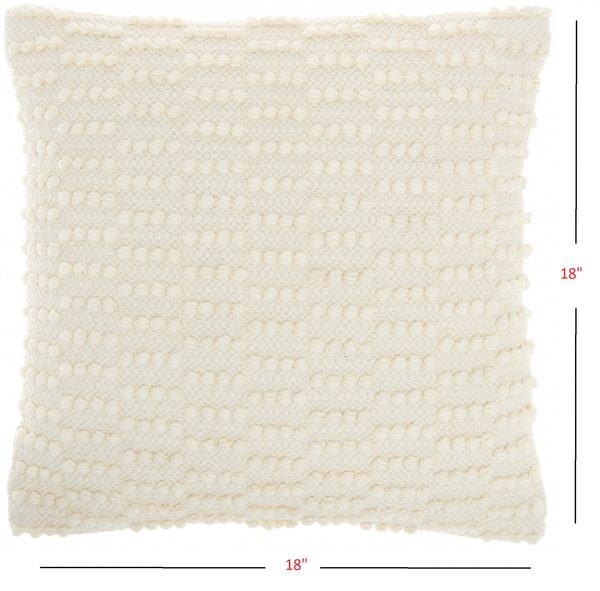 Ivory Textured Broken Stripes Throw Pillow - Image 5