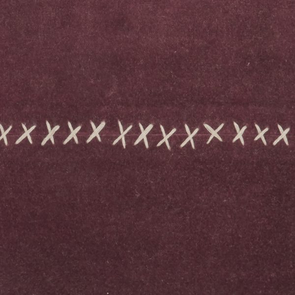 Wide Tasseled Marble Maroon Throw Pillow - Image 4