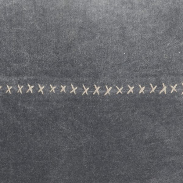Wide Tasseled Marble Steel Blue Throw Pillow - Image 4