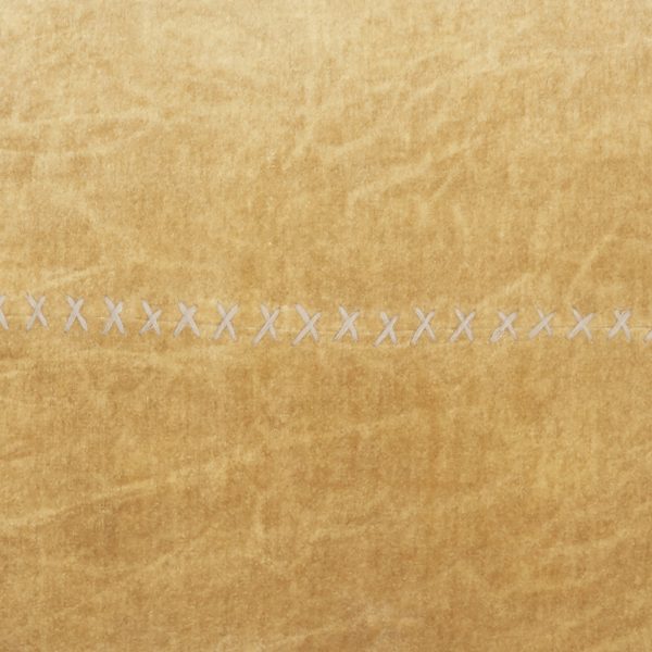 Wide Tasseled Marble Yellow Throw Pillow - Image 4