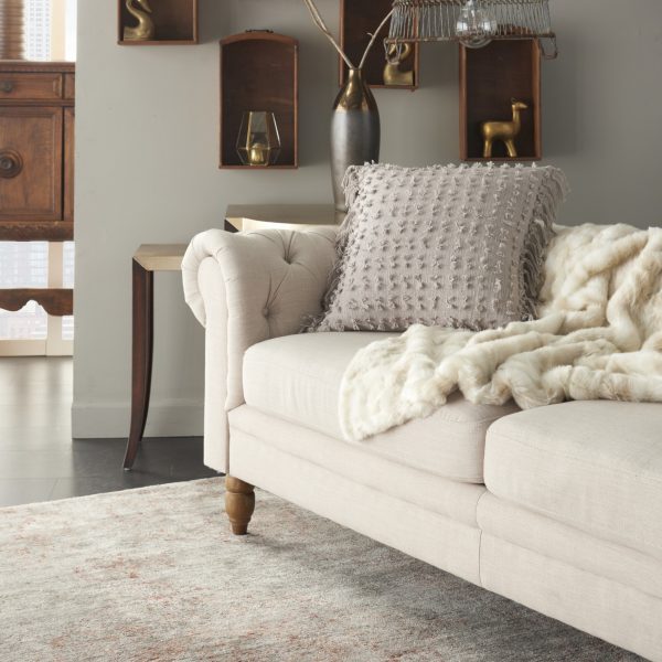 Tassel Detailed Gray Throw Pillow - Image 3
