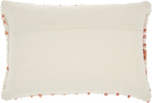 Peach Dotted Lumbar Pillow - Image 2