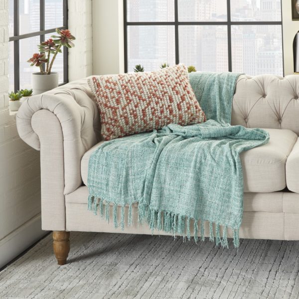 Peach Dotted Lumbar Pillow - Image 3