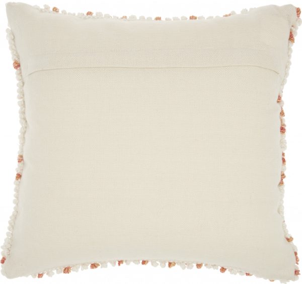 Peach Colored Dotted Throw Pillow - Image 2