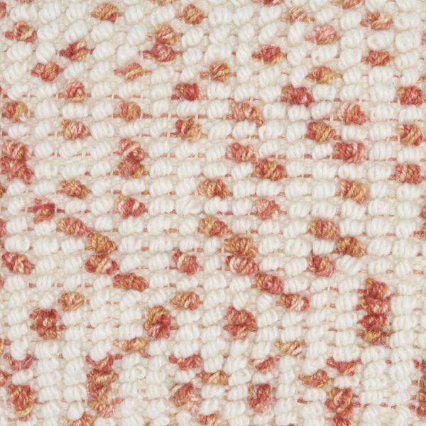 Peach Colored Dotted Throw Pillow - Image 4