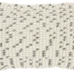 Light Gray Dotted Lumbar Pillow