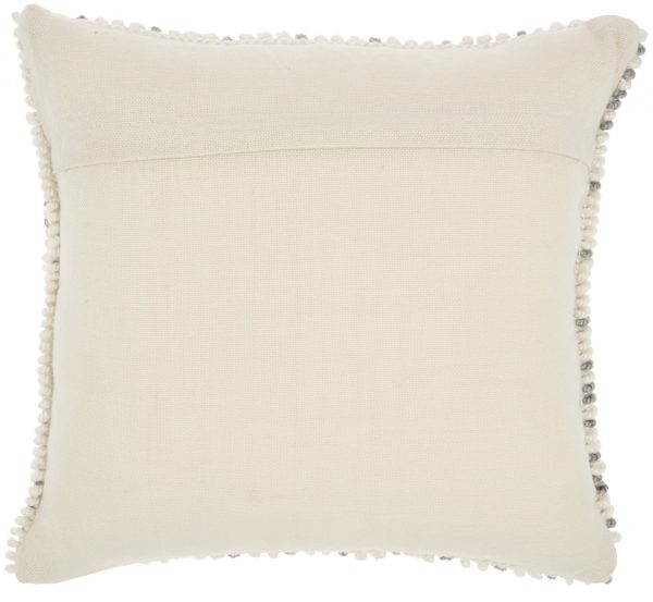 Light Gray Dotted Throw Pillow - Image 2
