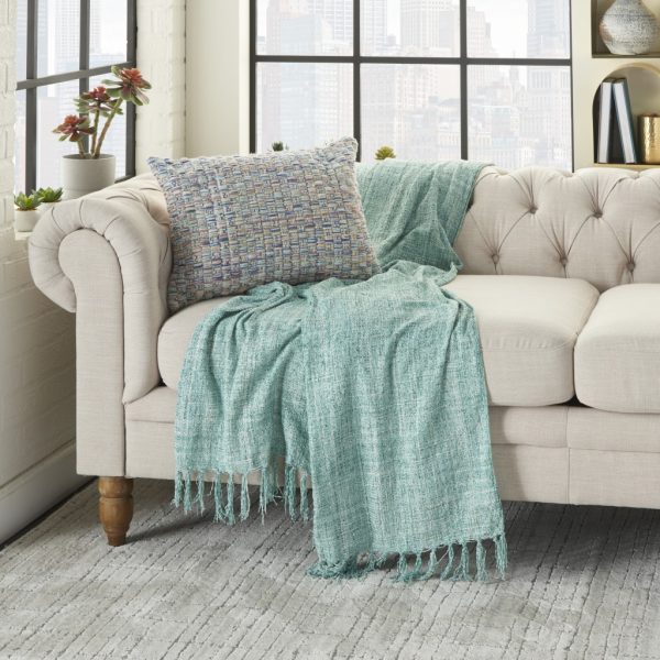 Multicolor Woven Fabric Lumbar Pillow - Image 3