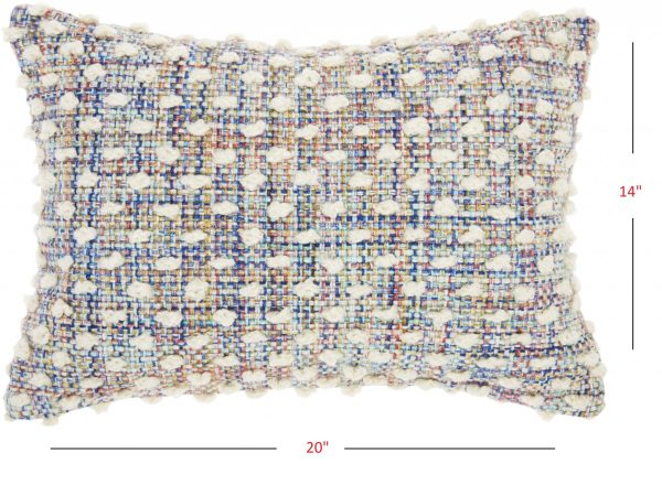 Multicolor Woven Detailed Lumbar Pillow - Image 5