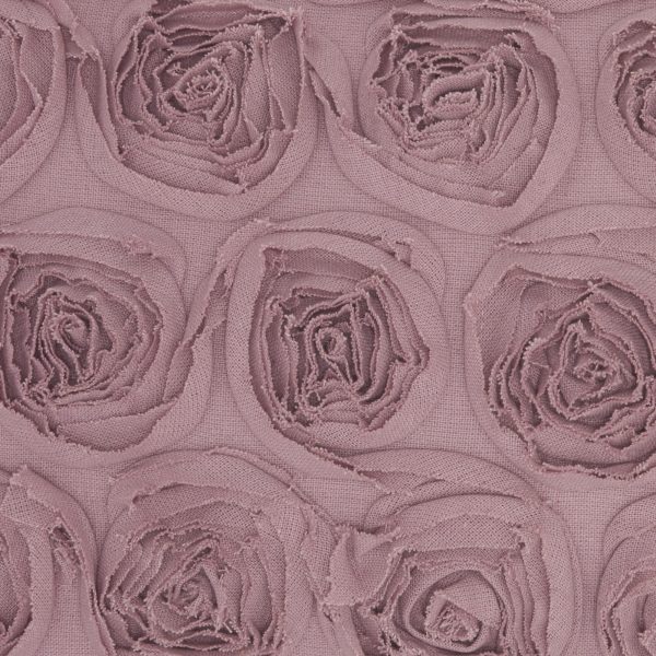 Tea Pink Embossed Rose Lumbar Pillow - Image 4
