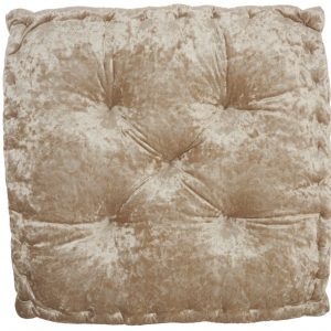 24" Beige Silky Soft Velvet Throw Pillow