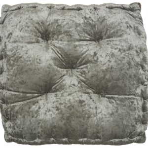 24" Grey Silky Soft Velvet Throw Pillow