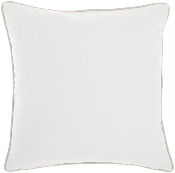 Embroidered Floral Detail Throw Pillow - Image 2