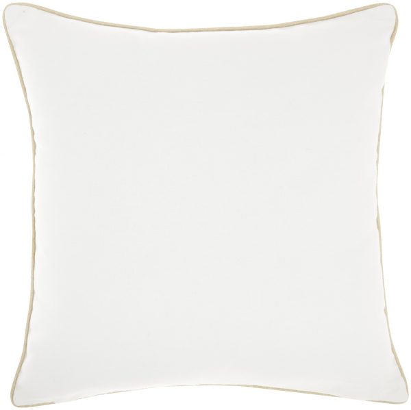 Cream Sequined Ombre Throw Pillow - Image 2