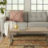 Boho Chic Blush Textured Lines Throw Pillow - Image 3