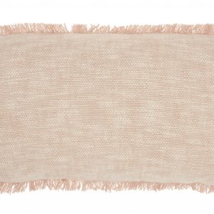 Pink and White Woven Heathered Lumbar Throw Pillow