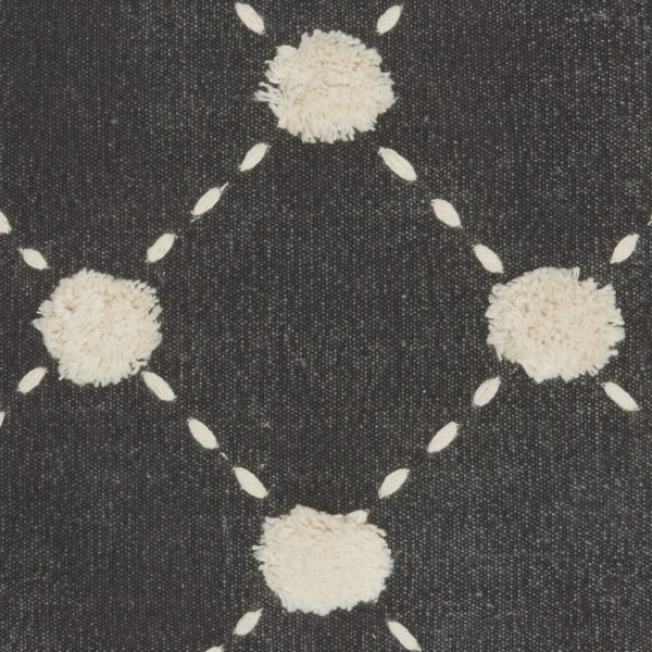 Glamorous Handcrafted Charcoal Accent Throw Pillow - Image 4