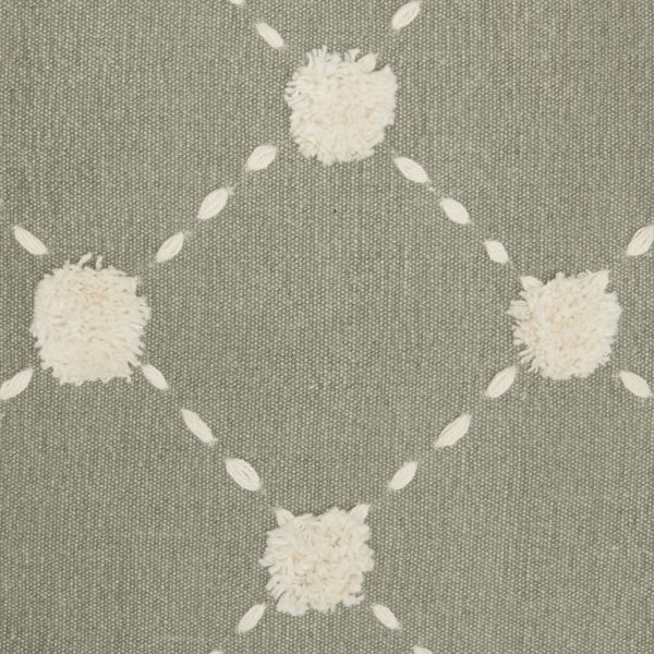 Glamorous Handcrafted Sage Accent Throw Pillow - Image 4