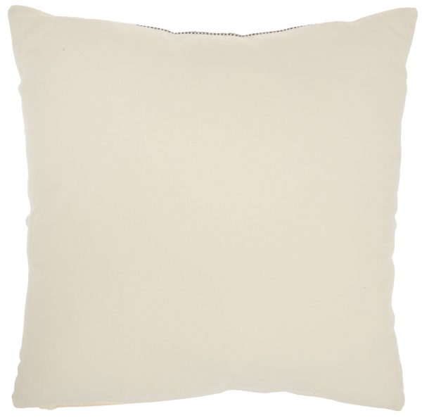 Boho Handcrafted Black Ivory Accent Throw Pillow - Image 2