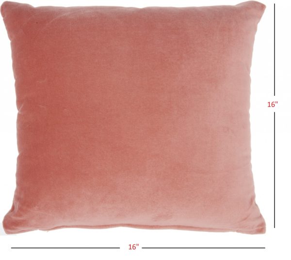 Pink Velvet Modern Throw Pillow - Image 4