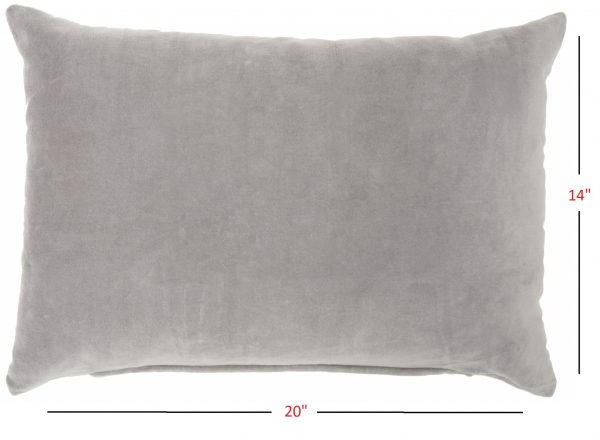 Solid Gray Casual Throw Pillow - Image 5